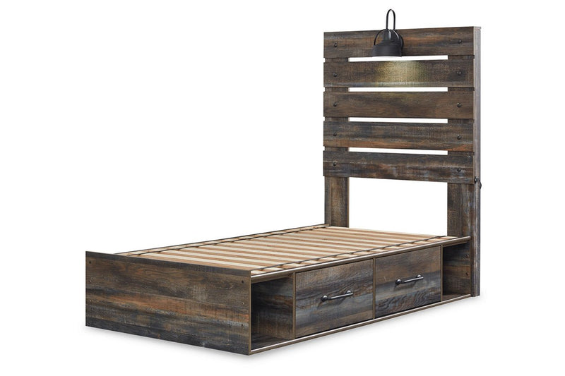 Drystan Multi Twin Panel Bed with 2 Storage Drawers - DMV FurnitureTwin Bed