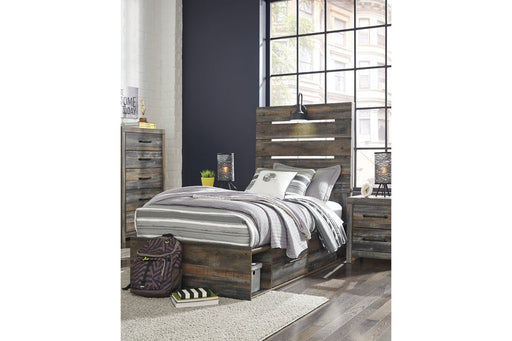 Drystan Multi Twin Panel Bed with 2 Storage Drawers - DMV FurnitureTwin Bed