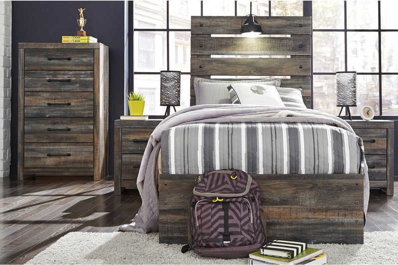 Drystan Multi Twin Panel Bed with 4 Storage Drawers - DMV FurnitureTwin Bed