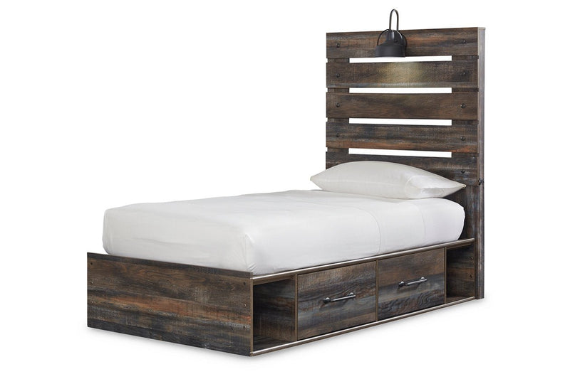 Drystan Multi Twin Panel Bed with 4 Storage Drawers - DMV FurnitureTwin Bed