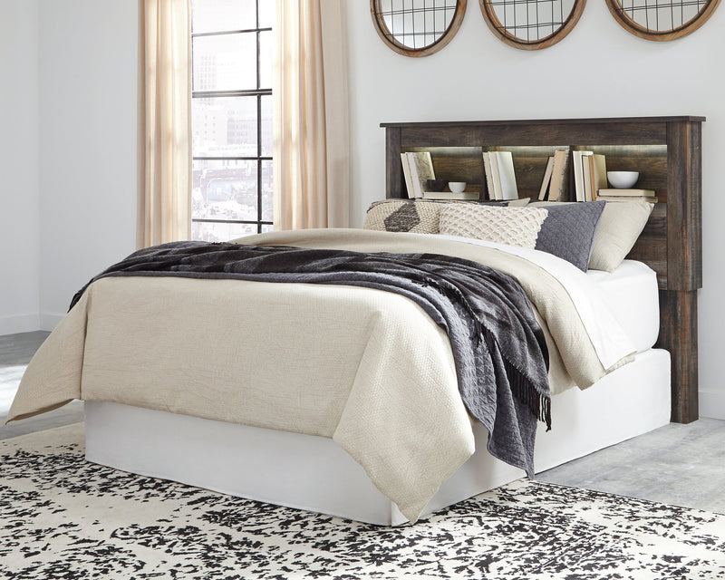 Drystan Queen/Full Bookcase Headboard Bed with Dresser in Multi from Ashley - DMV Furniture