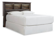 Drystan Queen/Full Bookcase Headboard Bed with Dresser in Multi from Ashley - DMV Furniture