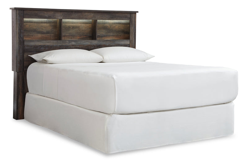 Drystan Queen/Full Bookcase Headboard Bed with Dresser in Multi from Ashley - DMV Furniture