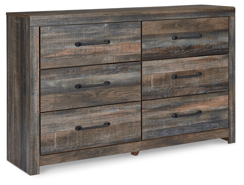 Drystan Queen Panel Headboard Bed with Dresser in Multi from Ashley - DMV Furniture