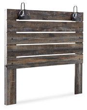 Drystan Queen Panel Headboard Bed with Mirrored Dresser and Chest in Multi from Ashley - DMV Furniture