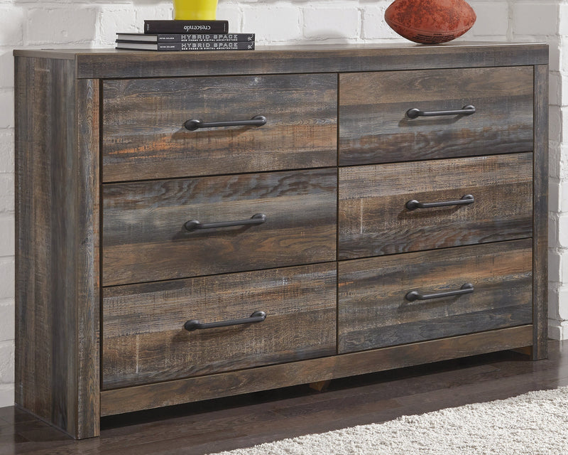 Drystan Twin Panel Headboard Bed with Dresser in Multi from Ashley - DMV Furniture