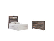 Drystan Twin Panel Headboard Bed with Dresser in Multi from Ashley - DMV Furniture