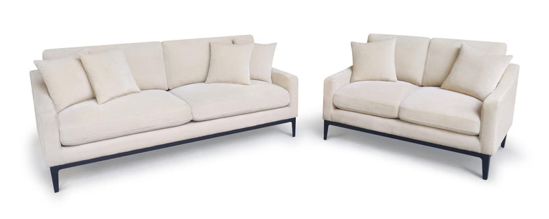 Duarte 2-Piece Sofa and Loveseat Set with Reversible Cushions Latte - 511381-S2