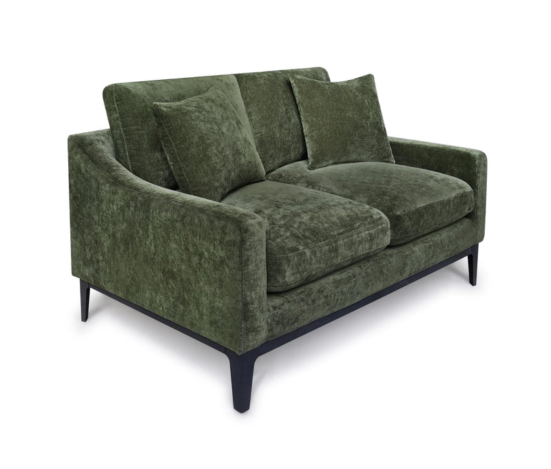 Duarte Transitional Upholstered Loveseat with Reversible Cushions Dark Moss - 511385