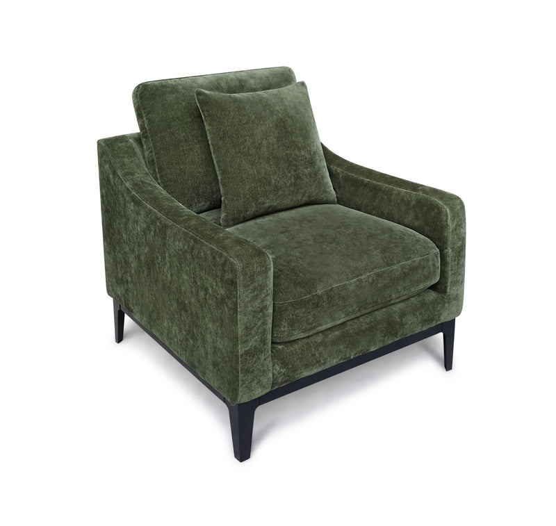 Duarte Upholstered Accent Chair with Reversible Cushions Dark Moss - 511386