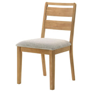 Duncan Ladder Back Dining Side Chair Washed Oak (Set of 2) - 193652