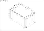 Dune Light Gray Genuine Marble Dining Table - DMV FurnitureDining Table