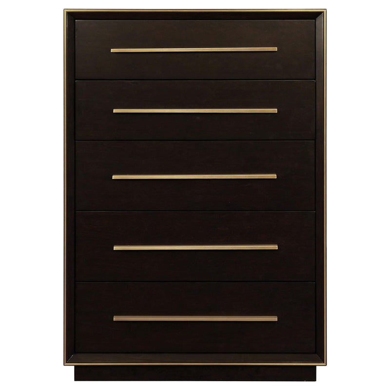 Durango 5-drawer Bedroom Chest Smoked Peppercorn - 223265