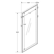 Durango 80-inch Standing Floor Mirror Smoked Peppercorn - 223270