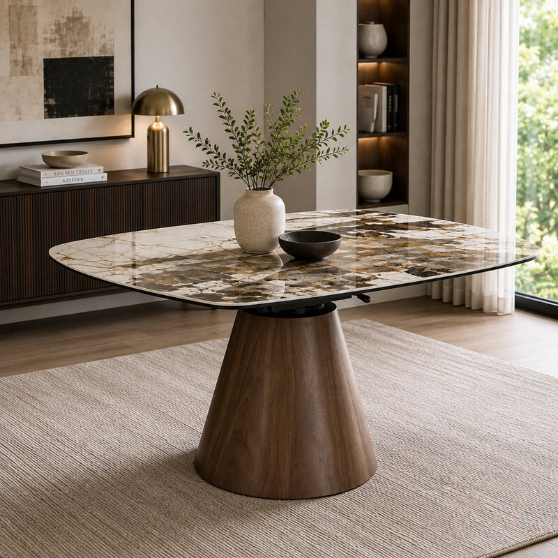 Eada Dining Table w/Ceramic Top - DN07055