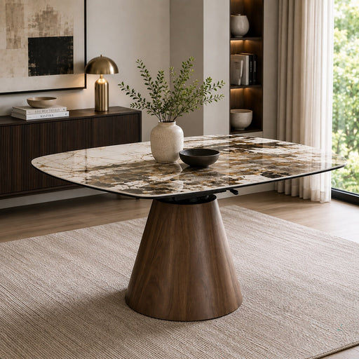 Eada Dining Table w/Ceramic Top - DN07055