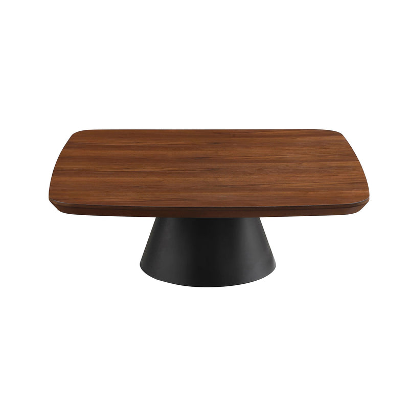 Eason 2-piece Coffee Table Set Walnut and Black - 710010