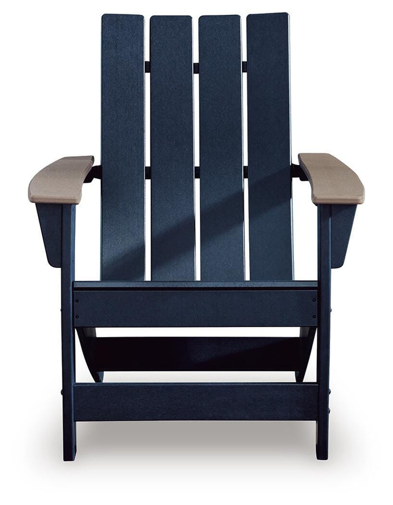 East Beach Navy Blue/Driftwood Adirondack Chair - PCP587-898