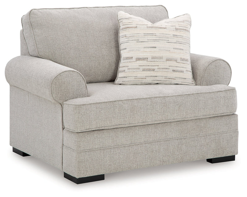 Eastonbridge Chair and Ottoman in Shadow - PKG018532