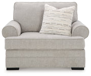 Eastonbridge Sofa Chaise, Chair, and Ottoman in Shadow - PKG018533