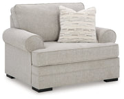 Eastonbridge Sofa Chaise, Chair, and Ottoman in Shadow - PKG018533