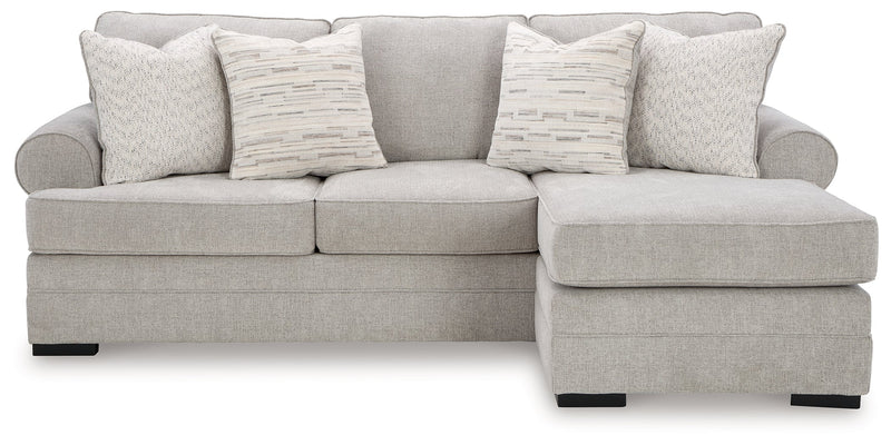 Eastonbridge Sofa Chaise, Chair, and Ottoman in Shadow - PKG018533