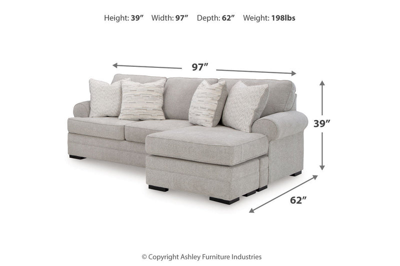 Eastonbridge Sofa Chaise, Oversized Chair, and Ottoman - DMV FurnitureSectional