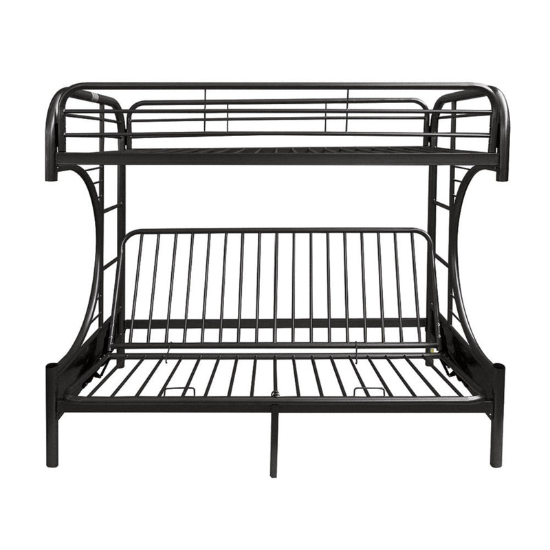 Eclipse Twin/Full Futon Bunk Bed - 02091W-BK