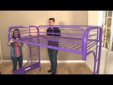 Eclipse Twin/Full Futon Bunk Bed - 02091W-GR