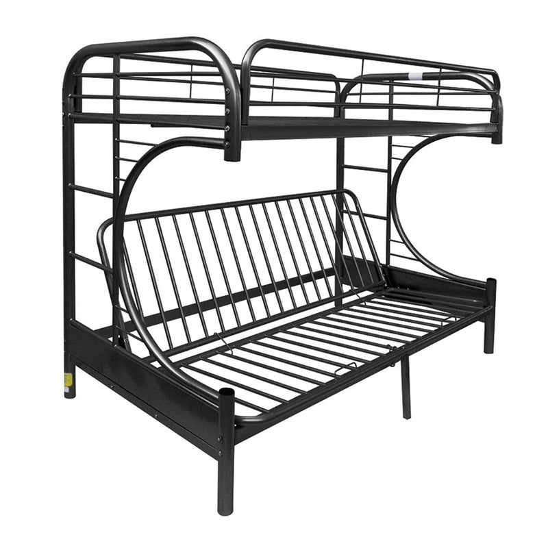 Eclipse Twin XL/Queen Futon Bunk Bed - 02093BK