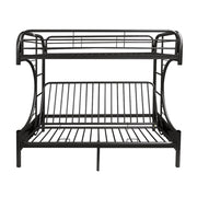Eclipse Twin XL/Queen Futon Bunk Bed - 02093BK