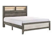 Crown Mark Furniture Rhett Queen Platform Bed in Gray image