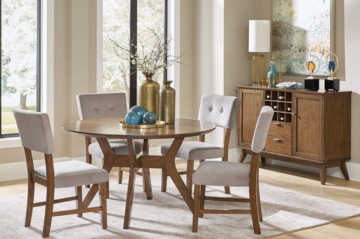 Edam Brown Round Dining Set - DMV FurnitureDining Room Set