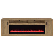 Eddy 79-inch 2-door TV Stand Fireplace Media Console Mango - 722843