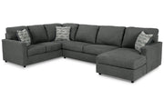 Edenfield Charcoal RAF Sectional - DMV FurnitureSectional