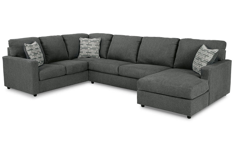 Edenfield Charcoal RAF Sectional - DMV FurnitureSectional
