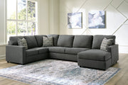 Edenfield Charcoal RAF Sectional - DMV FurnitureSectional