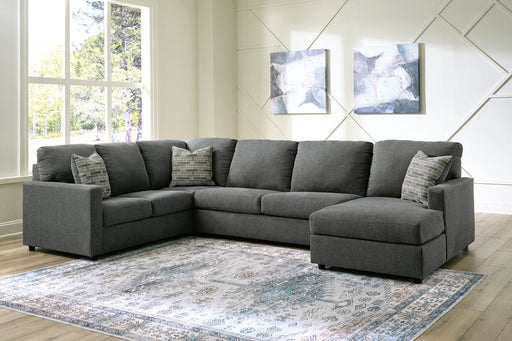 Edenfield Charcoal RAF Sectional - DMV FurnitureSectional