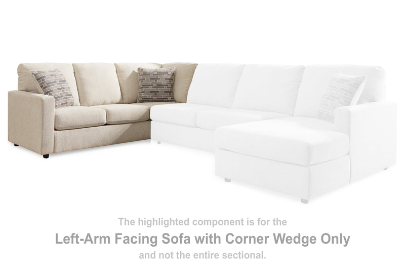 Edenfield Left-Arm Facing Sofa with Corner Wedge - 2900448 - DMV Furniture
