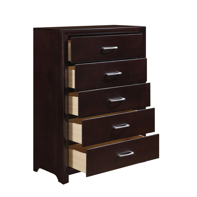 Edina Espresso Upholstered Panel Bedroom Set - DMV FurnitureBedroom Set
