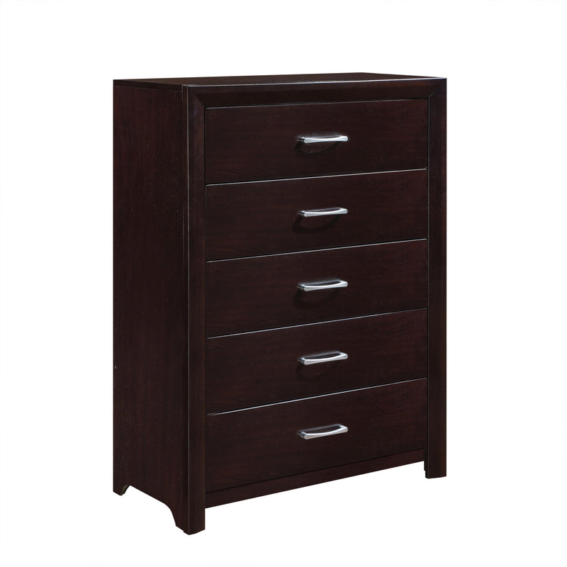 Edina Espresso Upholstered Panel Bedroom Set - DMV FurnitureBedroom Set