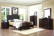 Edina Espresso Upholstered Panel Bedroom Set - DMV FurnitureBedroom Set