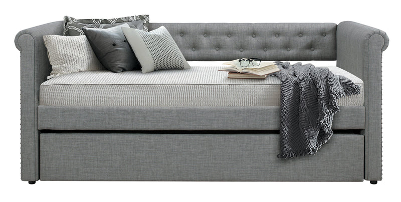 Edmund Gray Twin Daybed with Trundle - DMV FurnitureDaybed
