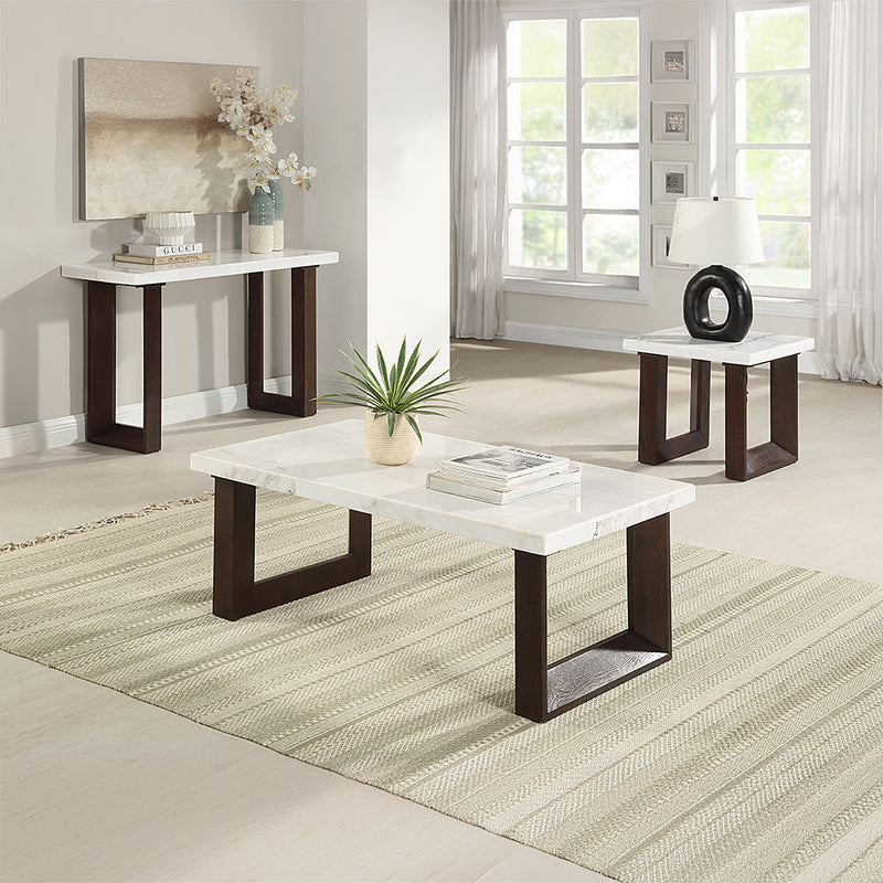 Edwyn Coffee Table w/Marble Top - LV03205