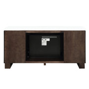 Edwyn Server w/Natural Marble Top & Fireplace - DN03199