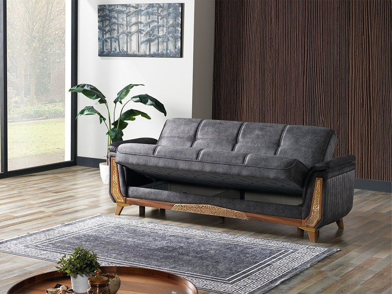 Efes Convertible Loveseat in Beige - 200-ELIF-EFE-E167-2
