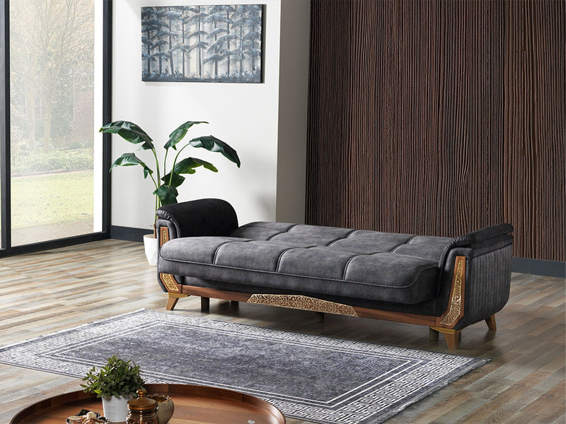 Efes Convertible Loveseat in Beige - 200-ELIF-EFE-E167-2