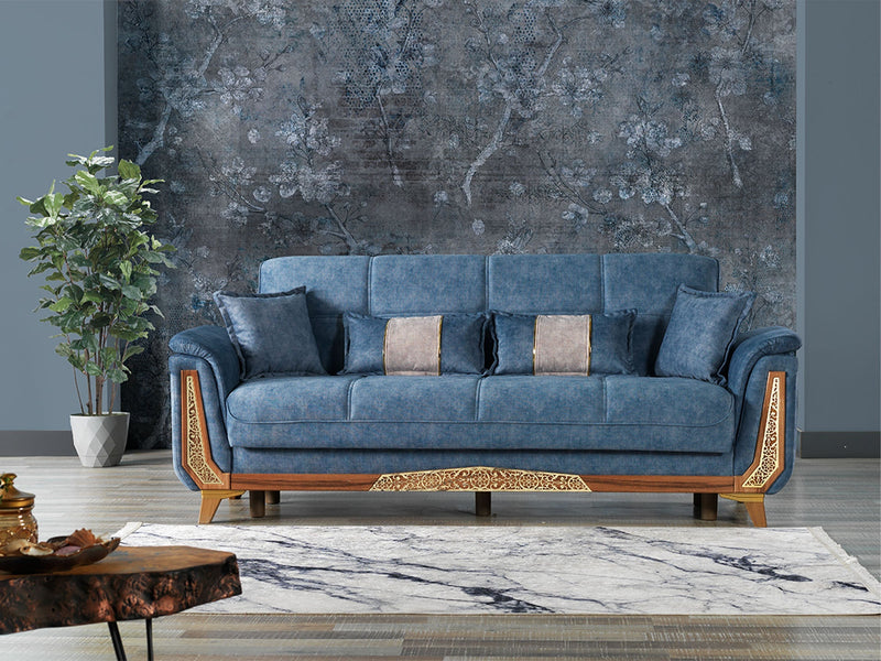 Efes Convertible Loveseat in Beige - 200-ELIF-EFE-E167-2