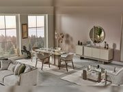 Efes Mum Diningroom (Consol With Mirror & Dining Table & 6 Dining Chair) - 200-MUM-EFE-DT-6-SET