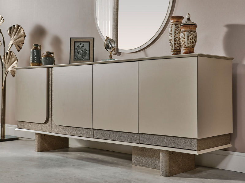 Efes Mum Diningroom (Consol With Mirror & Dining Table & 6 Dining Chair) - 200-MUM-EFE-DT-6-SET